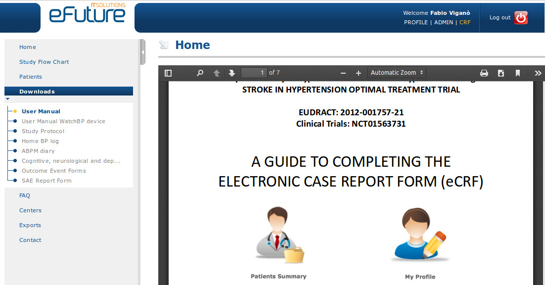 Thanks to our customizable dashboards, get real time reports about EDC, eCRF and eCEC to supervise your projects